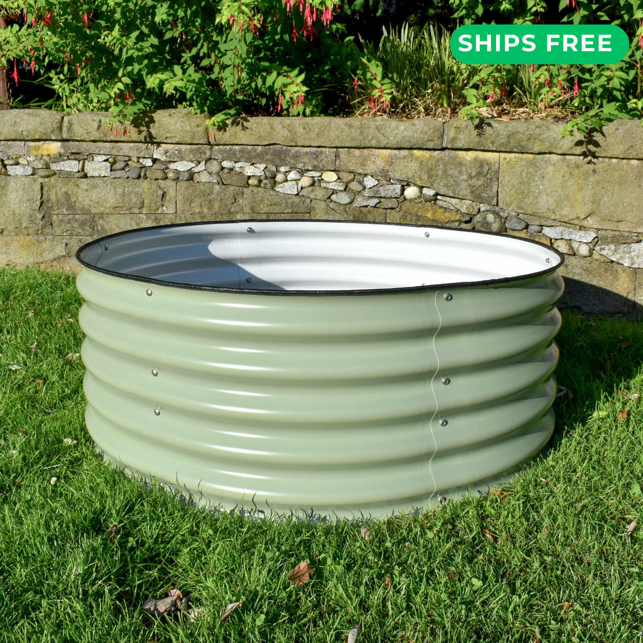 17" Tall Round Garden Bed Kit