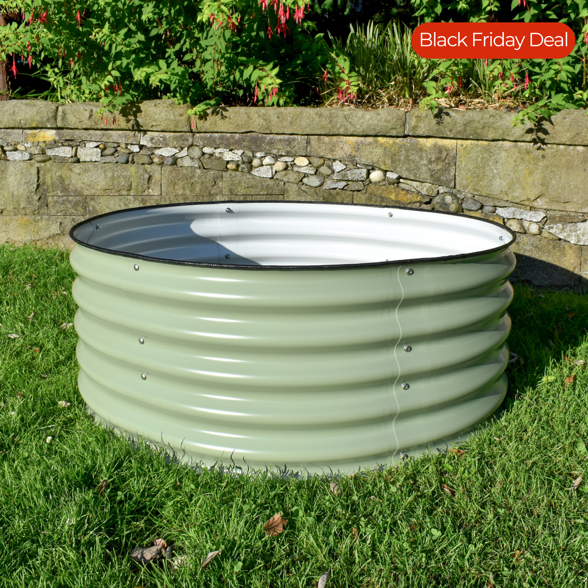 17" Tall Round Garden Bed Kit