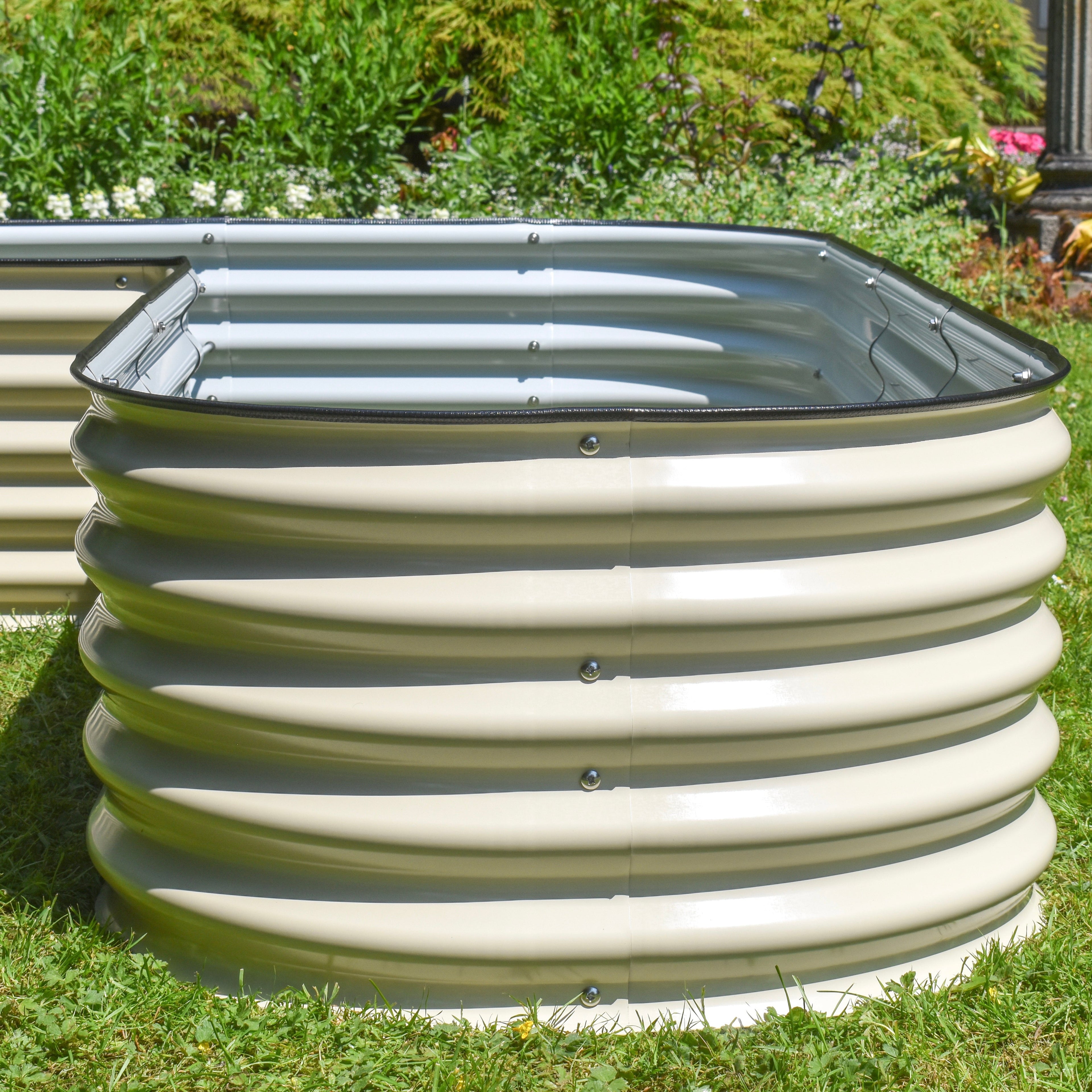 17" Tall L-Shape Garden Bed Kit