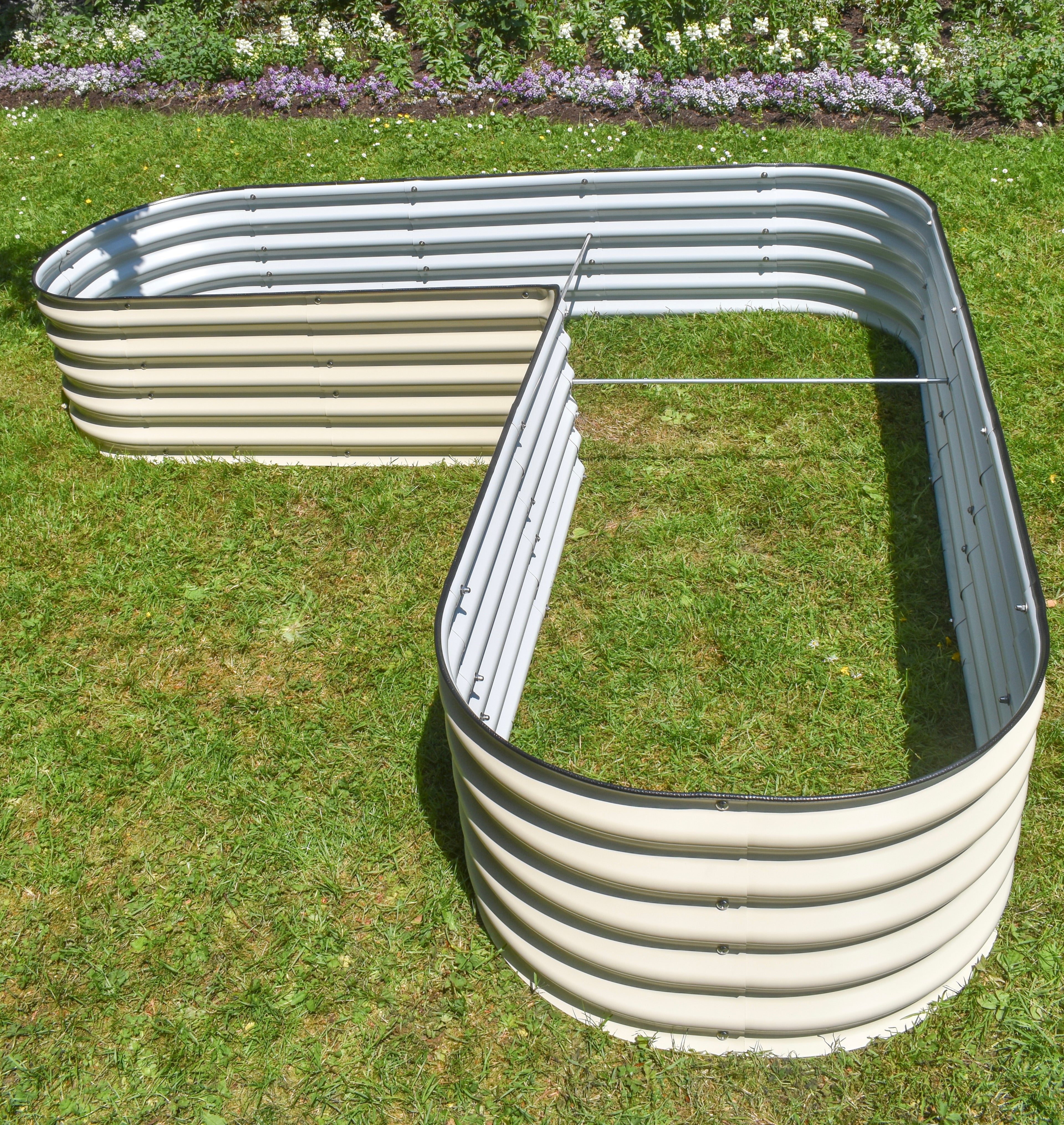 17" Tall L-Shape Garden Bed Kit