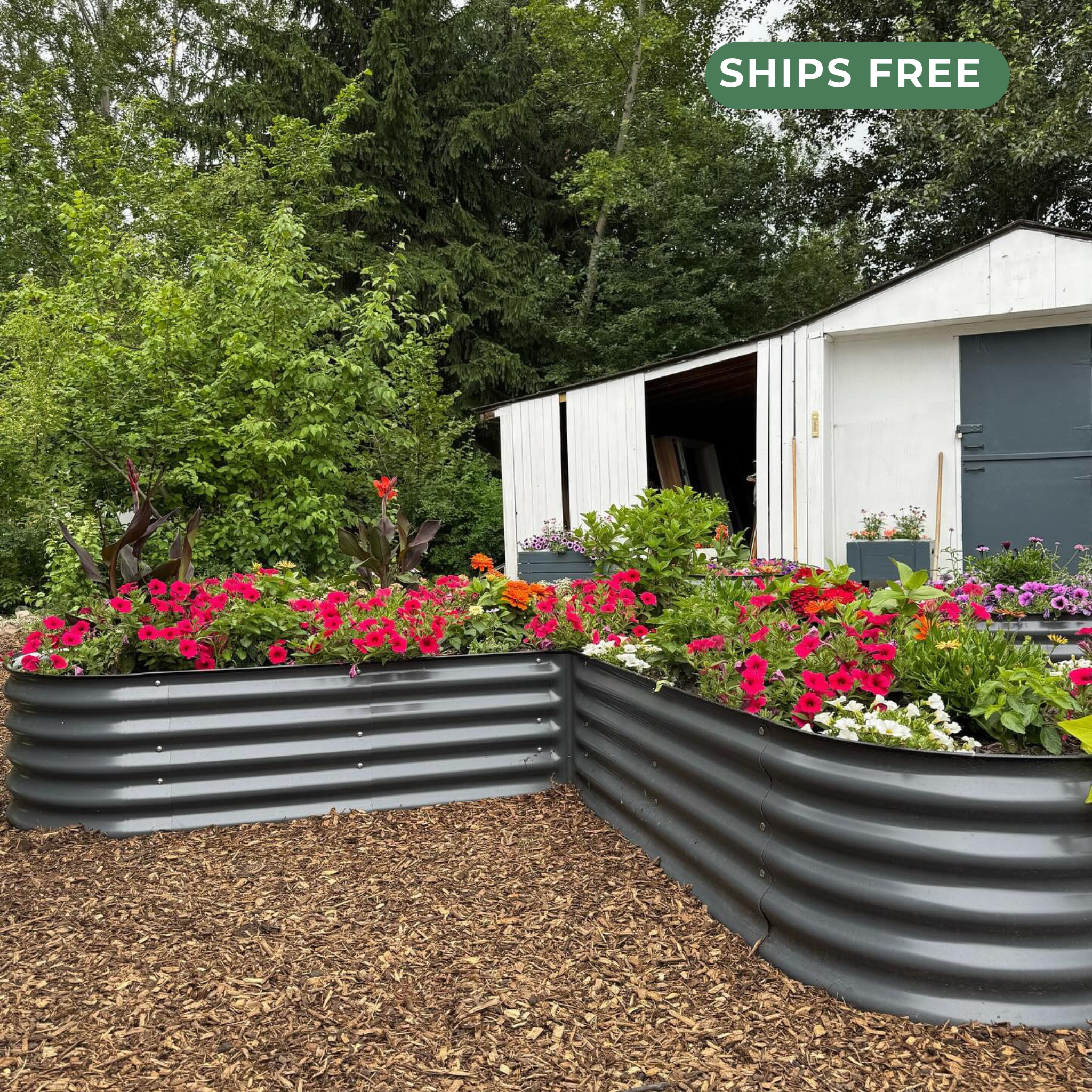 17" Tall L-Shape Garden Bed Kit