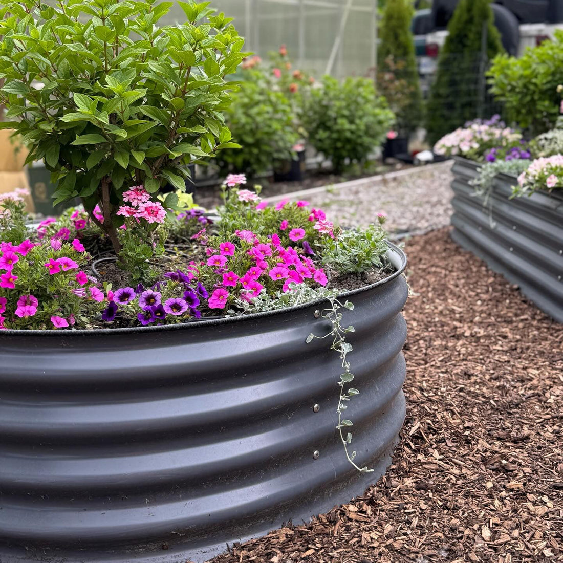 17" Tall Round Garden Bed Kit