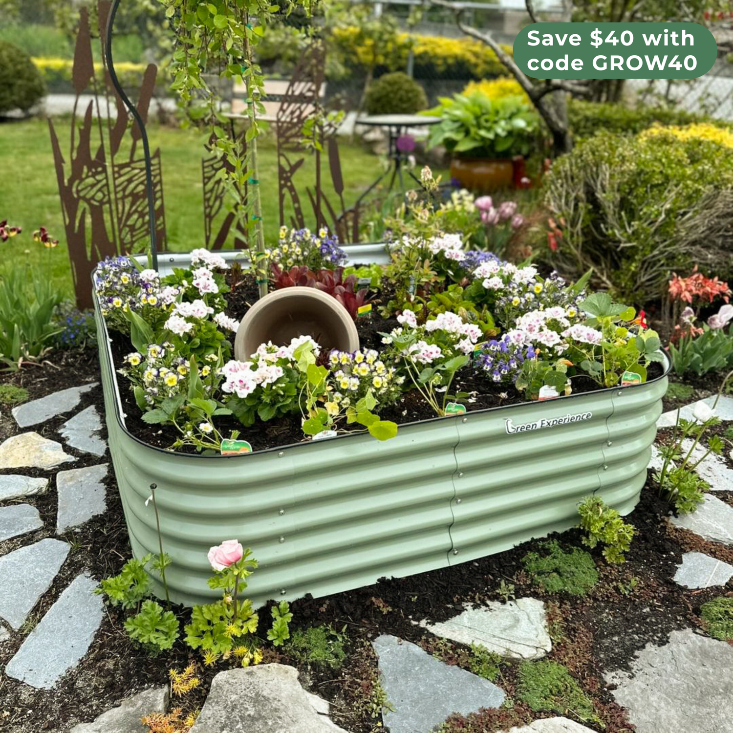 17" Tall Garden Bed Kit 9 in 1
