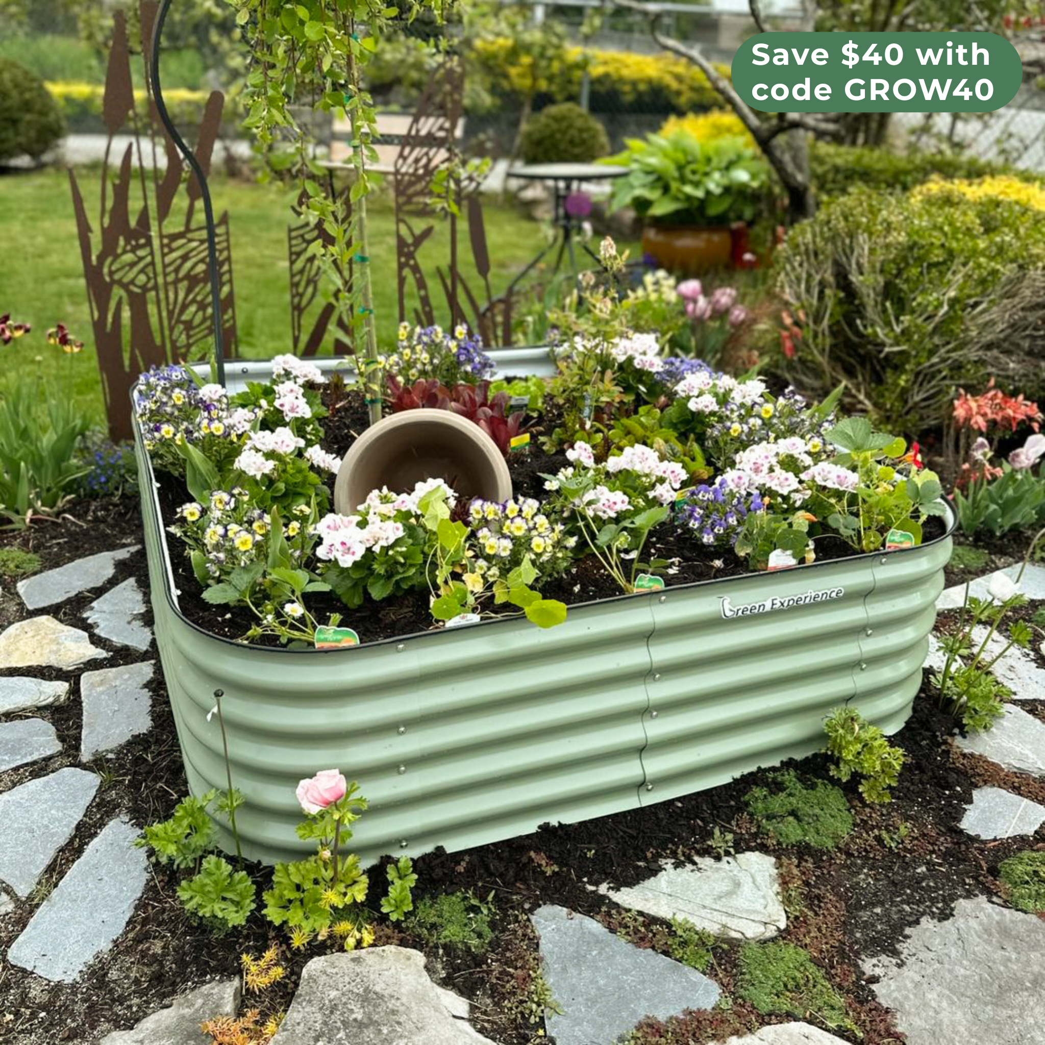 17" Tall Garden Bed Kit 9 in 1