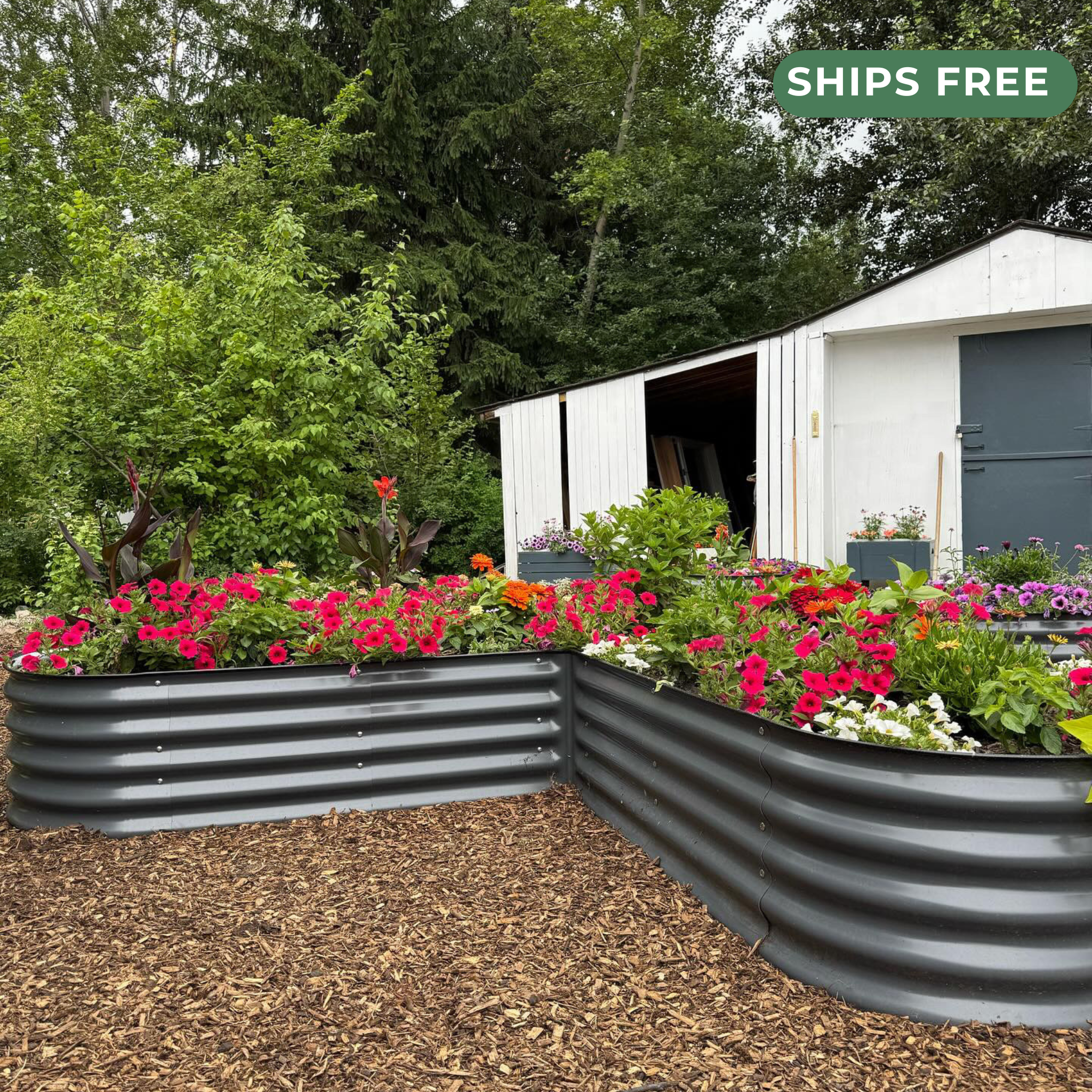 17" Tall L-Shape Garden Bed Kit