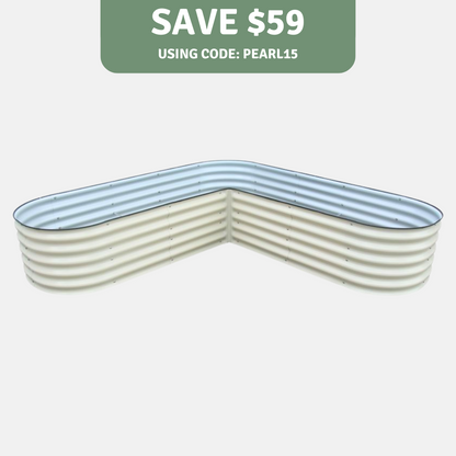17&quot; Tall L-Shape Garden Bed Kit