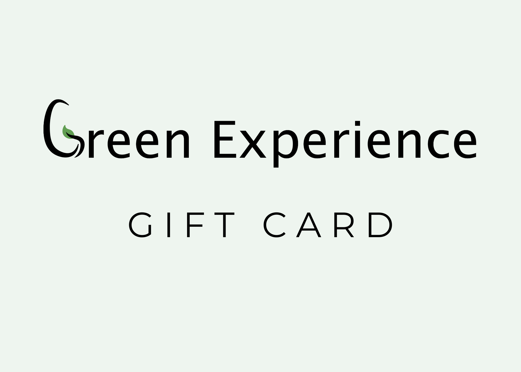 Green Experience Gift Card